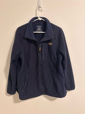 L.L. Bean Mountain Classic Navy Blue Fleece Jacket